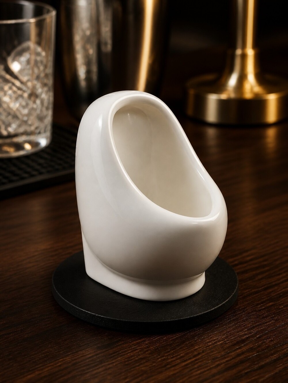 Modern White Ceramic Urinal Shot Glass